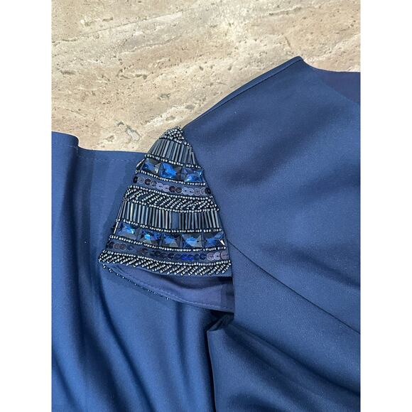 Mac Duggal Midnight Blue Midi Dress - Picture 8 of 8